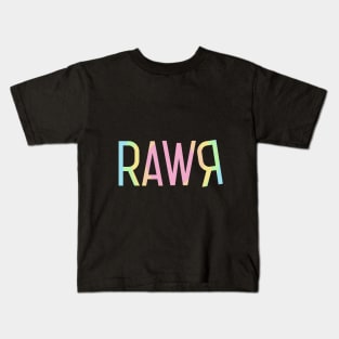 colorful Rawr Kids T-Shirt